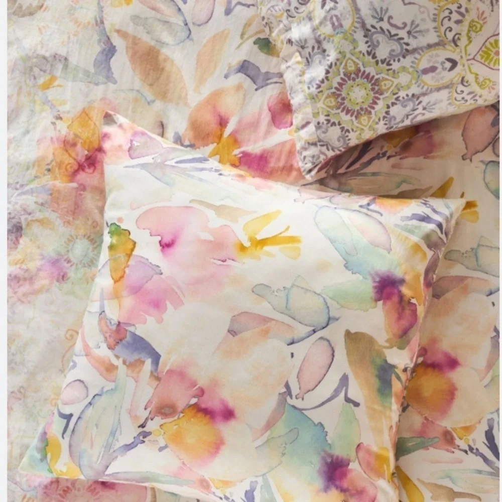 Anthropologie Deanna euro sham pillow case new out of package 1 sham